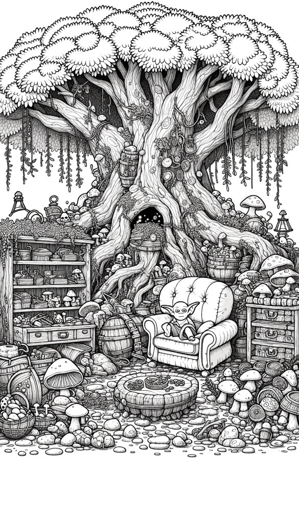 Welcome to the goblin's cozy corner, where chaos meets charm and every mushroom has a secret to tell. Feeling brave enough to explore? 🌿👀🧙‍♂️ #darkfantasy #mushroommagic #natureaesthetic #fantasyart #enchantedforest